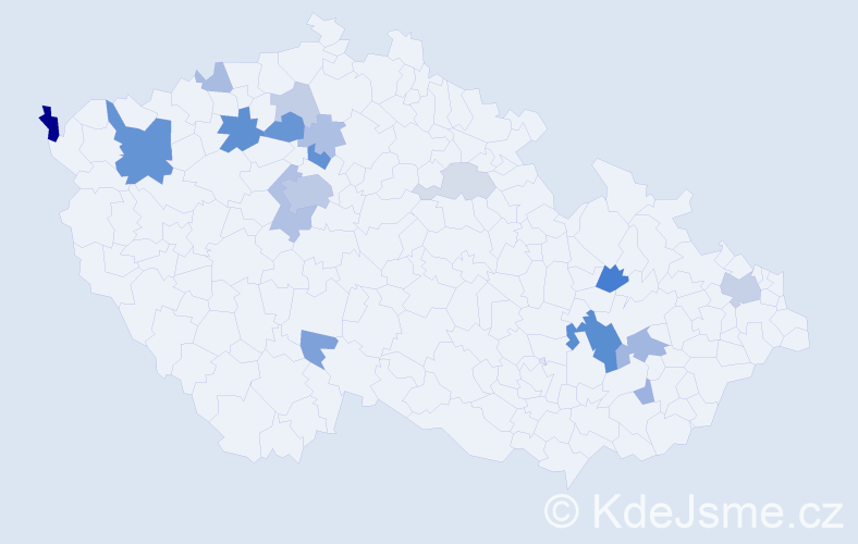 Příjmení: 'Atanasov', počet výskytů 48 v celé ČR