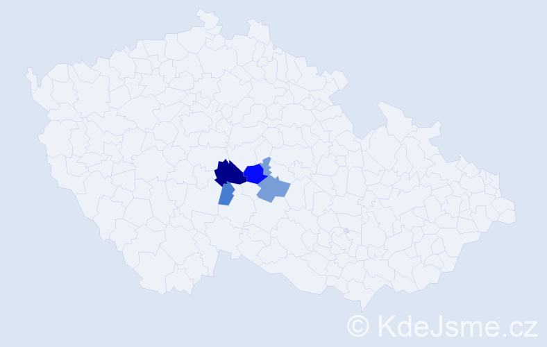 Příjmení: 'Arbelovský', počet výskytů 12 v celé ČR