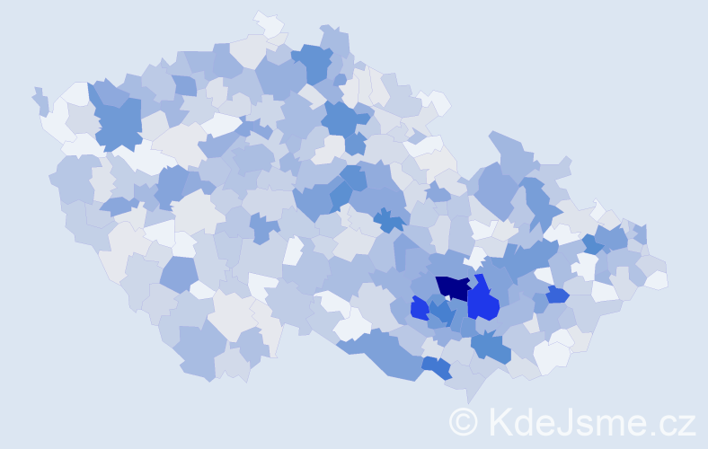 Příjmení: 'Hudec', počet výskytů 2264 v celé ČR