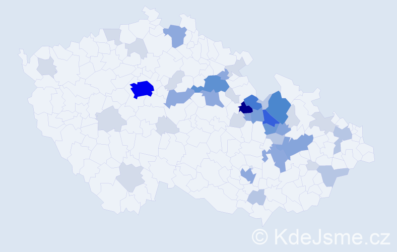 Příjmení: 'Applová', počet výskytů 131 v celé ČR