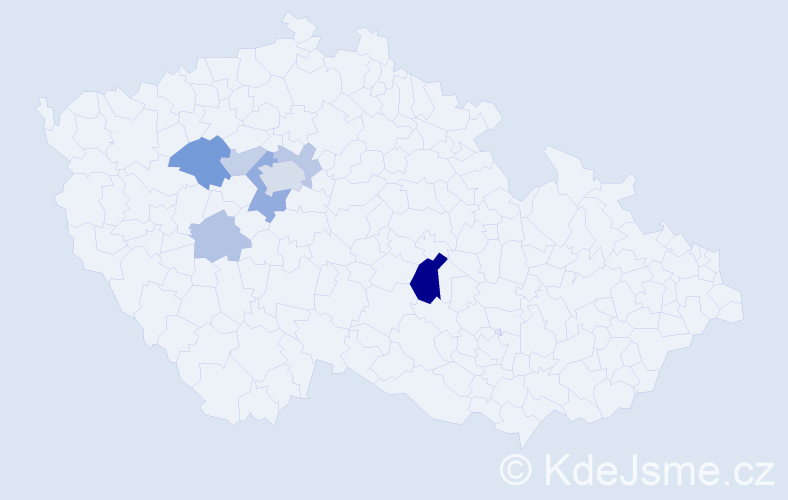 Příjmení: 'Kohlmanová', počet výskytů 16 v celé ČR