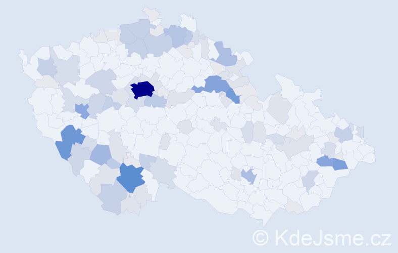 Příjmení: 'Sekyrová', počet výskytů 373 v celé ČR