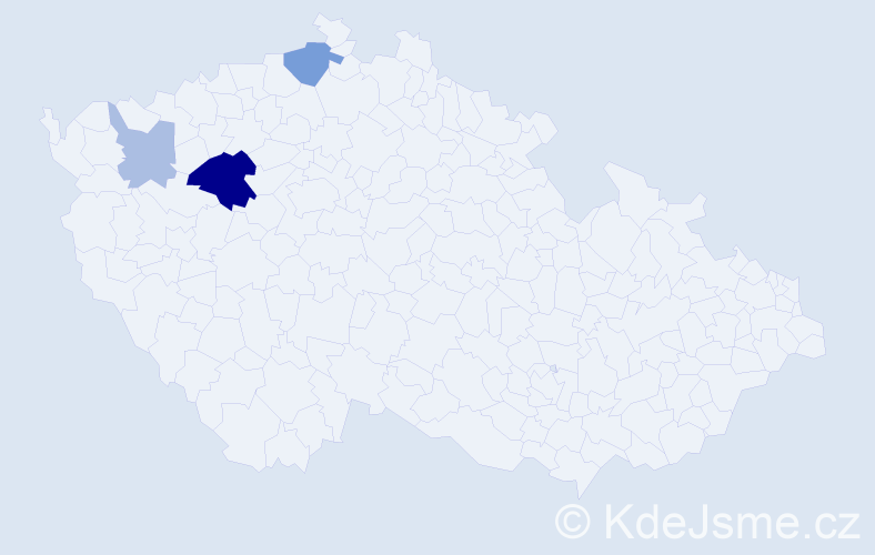 Příjmení: 'Fratinová', počet výskytů 8 v celé ČR