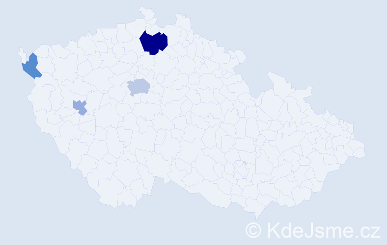 Příjmení: 'Nussbaumer', počet výskytů 8 v celé ČR