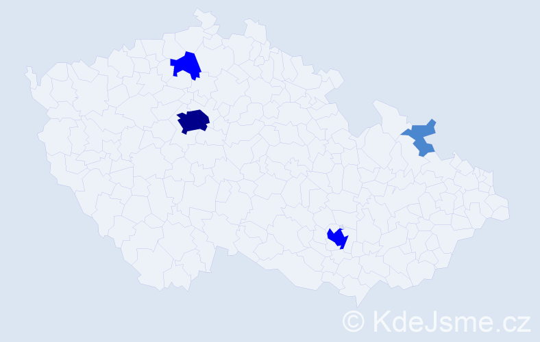 Příjmení: 'Alexandridis', počet výskytů 8 v celé ČR