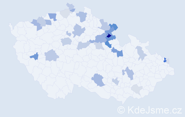 Příjmení: 'Weisserová', počet výskytů 98 v celé ČR