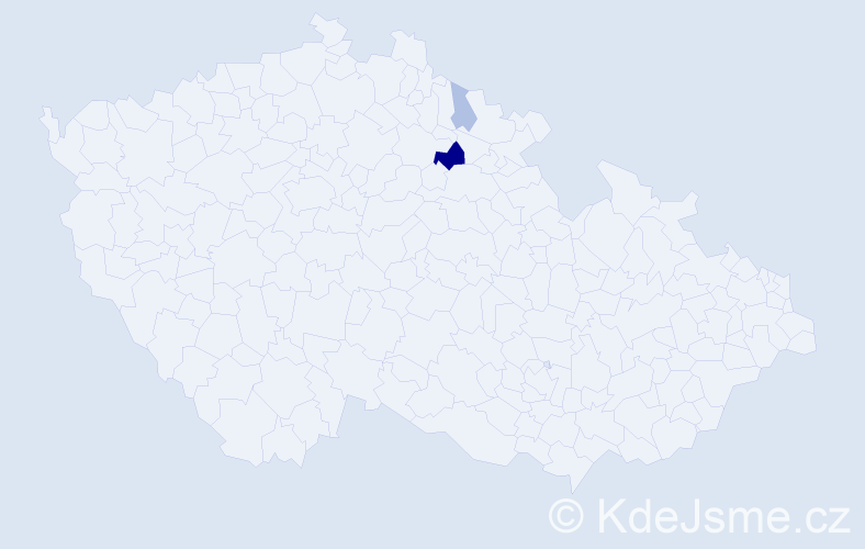 Příjmení: 'Krementáková', počet výskytů 6 v celé ČR