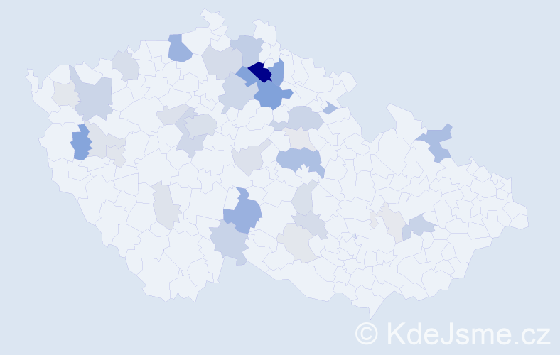 Příjmení: 'Charousková', počet výskytů 105 v celé ČR