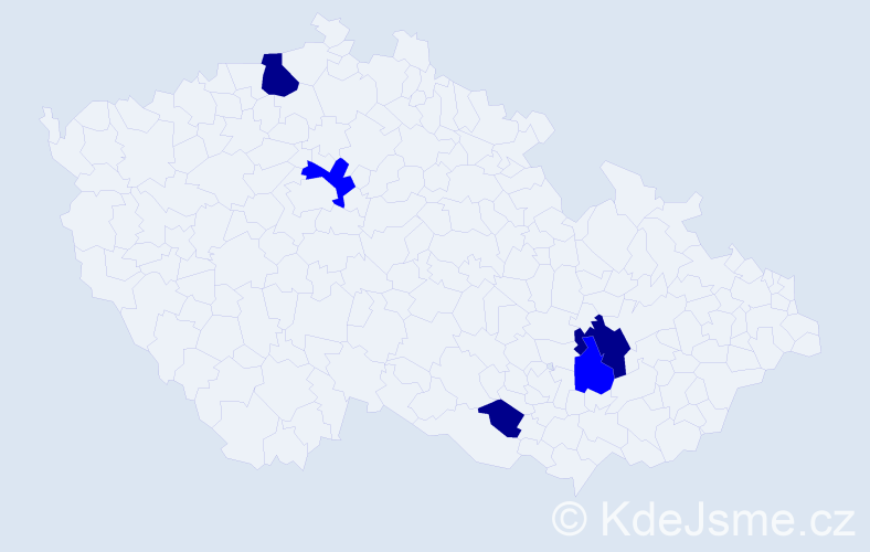 Příjmení: 'Samochin', počet výskytů 8 v celé ČR