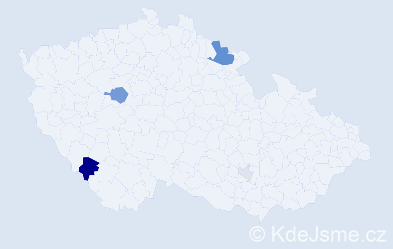 Příjmení: 'Priputen', počet výskytů 8 v celé ČR