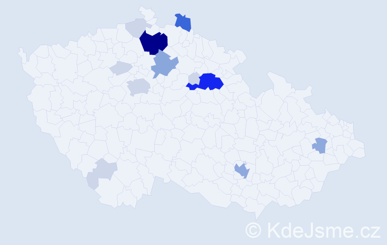Příjmení: 'Bendig', počet výskytů 44 v celé ČR