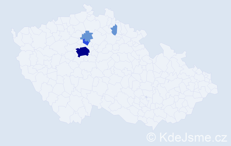 Příjmení: 'Višinská', počet výskytů 19 v celé ČR