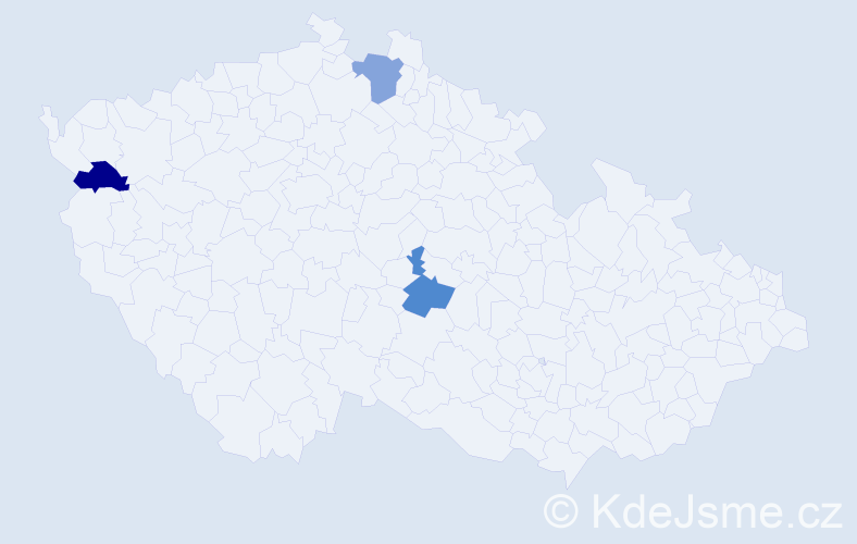 Příjmení: 'Kuroda', počet výskytů 3 v celé ČR