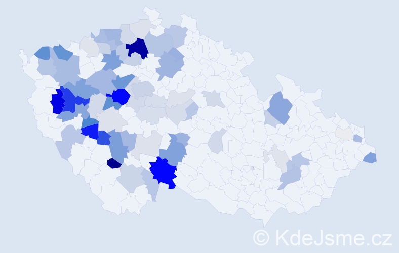 Příjmení: 'Lepičová', počet výskytů 224 v celé ČR