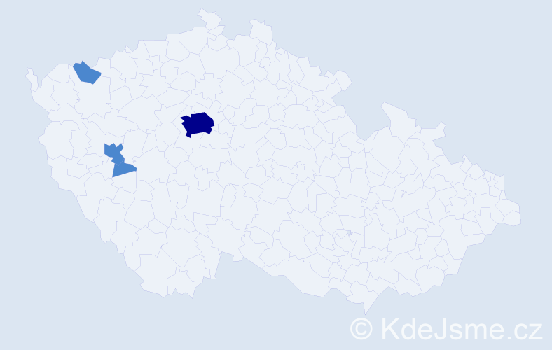 Příjmení: 'Lisacová', počet výskytů 6 v celé ČR