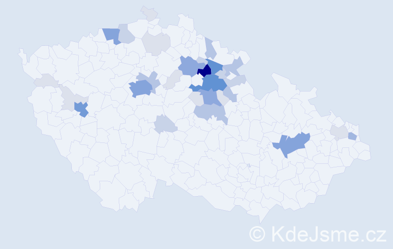 Příjmení: 'Balihar', počet výskytů 118 v celé ČR