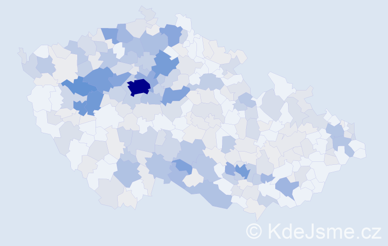 Příjmení: 'Blecha', počet výskytů 1249 v celé ČR