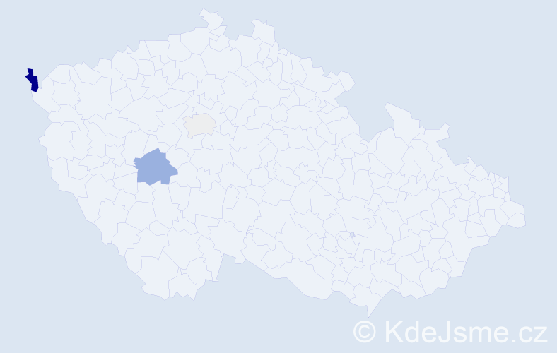 Příjmení: 'Trgo', počet výskytů 6 v celé ČR