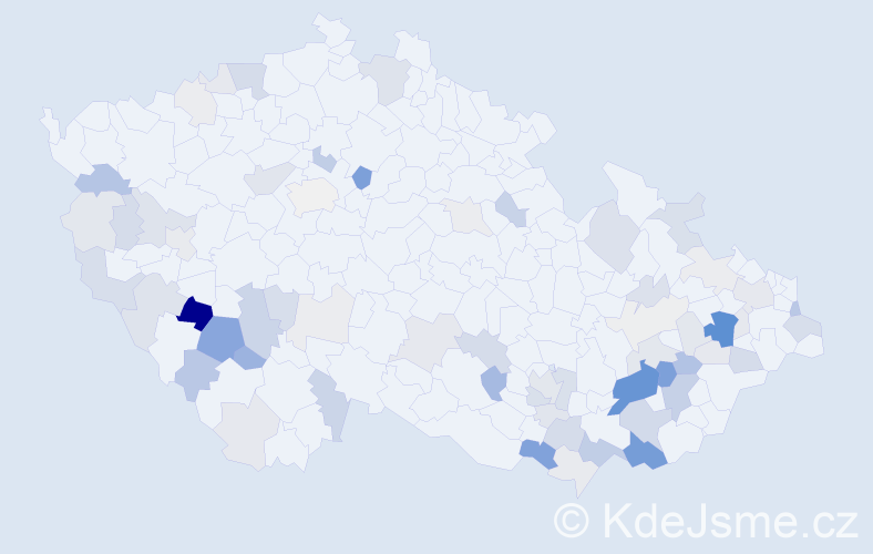 Příjmení: 'Křižanová', počet výskytů 209 v celé ČR