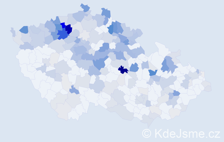 Příjmení: 'Seifert', počet výskytů 779 v celé ČR