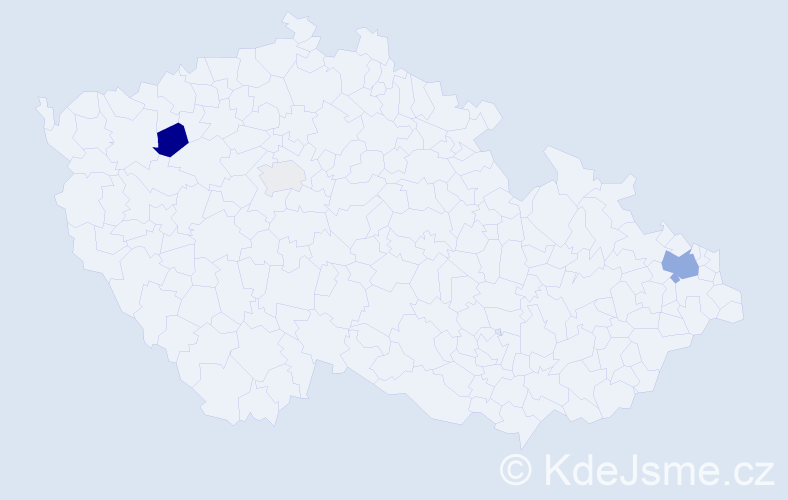 Příjmení: 'Csoroszová', počet výskytů 8 v celé ČR