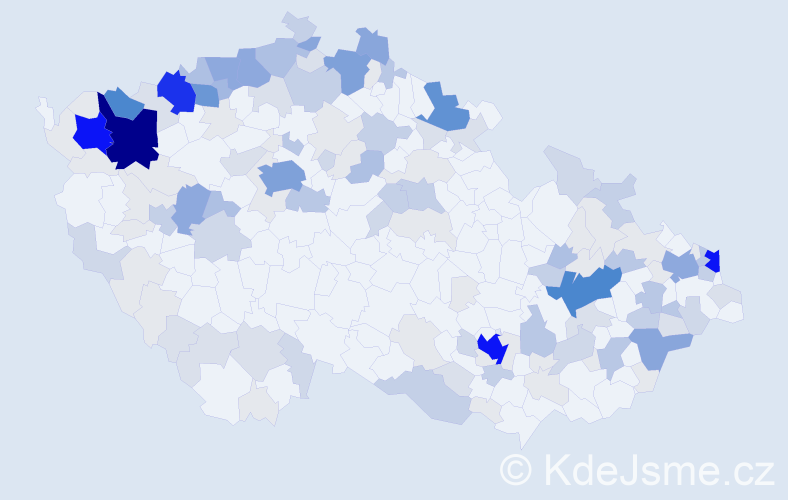 Příjmení: 'Šandor', počet výskytů 560 v celé ČR