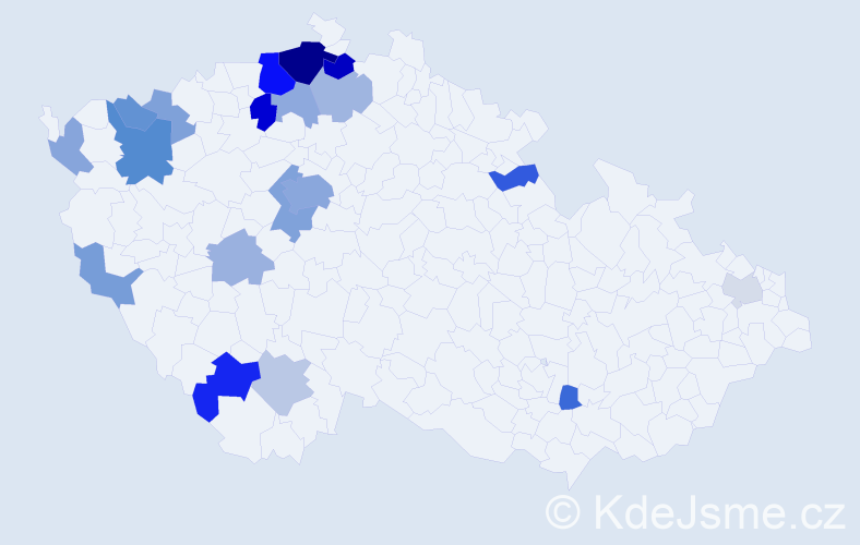 Příjmení: 'Lažanská', počet výskytů 46 v celé ČR