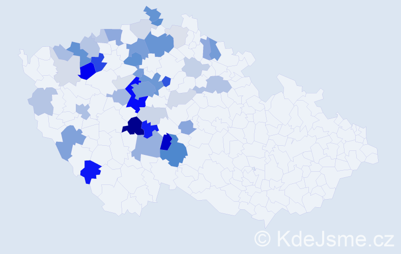 Příjmení: 'Hášová', počet výskytů 153 v celé ČR