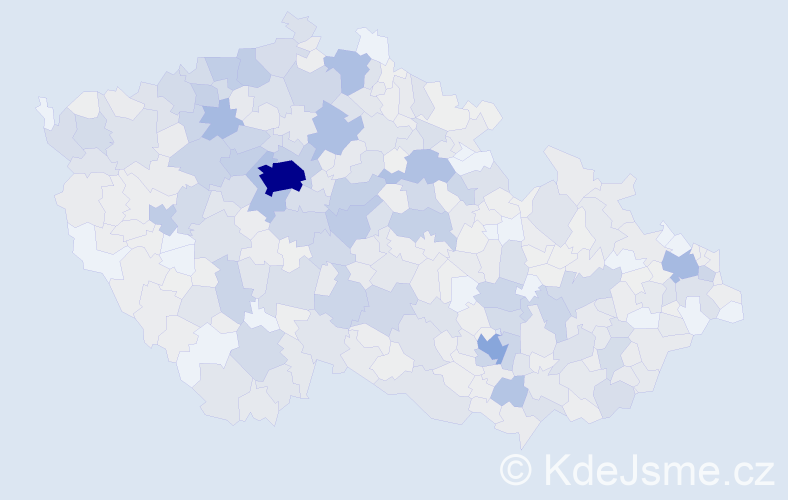 Příjmení: 'Charvát', počet výskytů 2957 v celé ČR