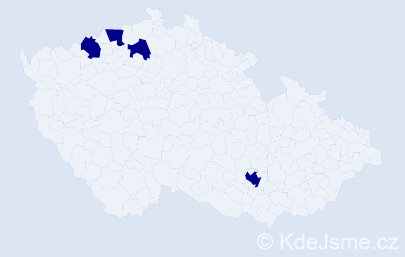 Příjmení: 'Nesvora', počet výskytů 4 v celé ČR
