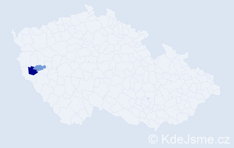 Příjmení: 'Lilla', počet výskytů 3 v celé ČR
