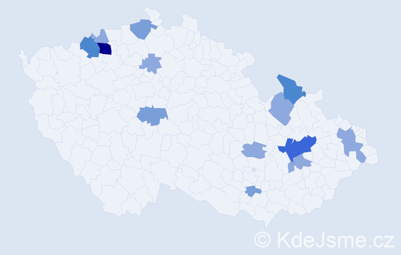 Příjmení: 'Reisig', počet výskytů 30 v celé ČR