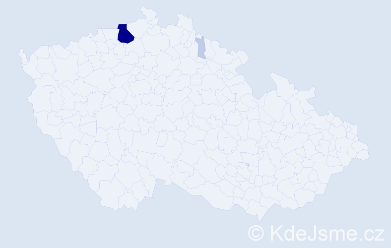 Příjmení: 'Zecková', počet výskytů 11 v celé ČR