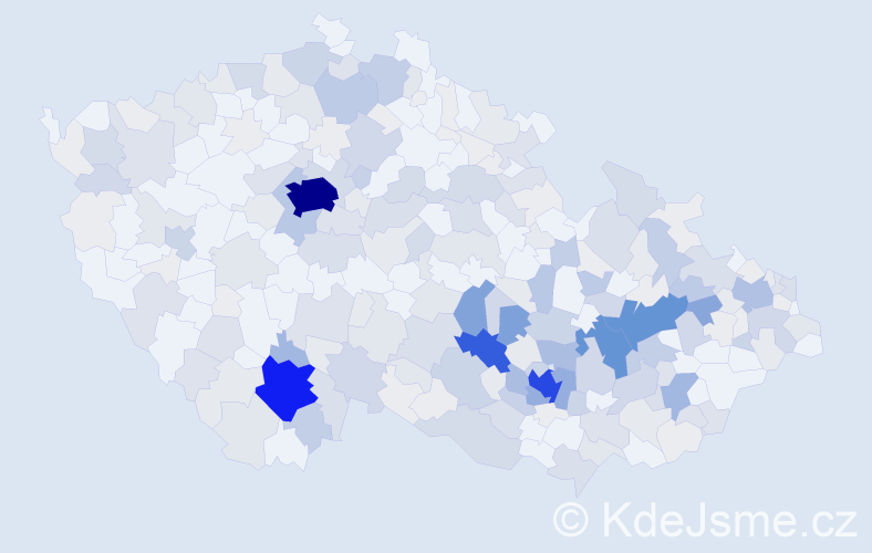 Příjmení: 'Ambrožová', počet výskytů 1095 v celé ČR