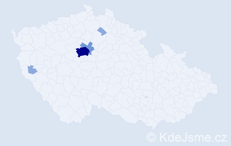 Příjmení: 'Zethnerová', počet výskytů 10 v celé ČR