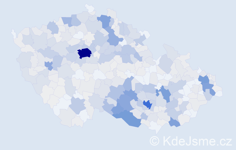 Příjmení: 'Karásek', počet výskytů 2458 v celé ČR