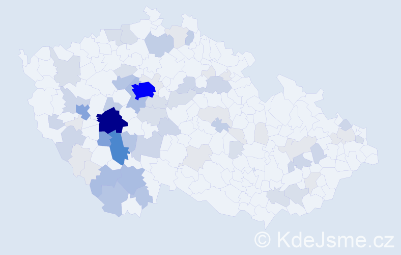 Příjmení: 'Tesková', počet výskytů 239 v celé ČR