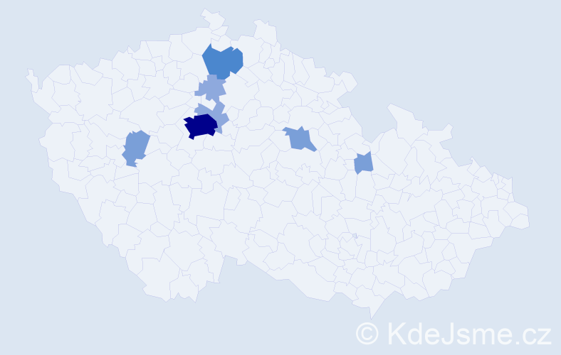 Příjmení: 'Kurtynets', počet výskytů 18 v celé ČR
