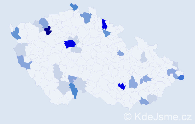 Příjmení: 'Holičová', počet výskytů 112 v celé ČR