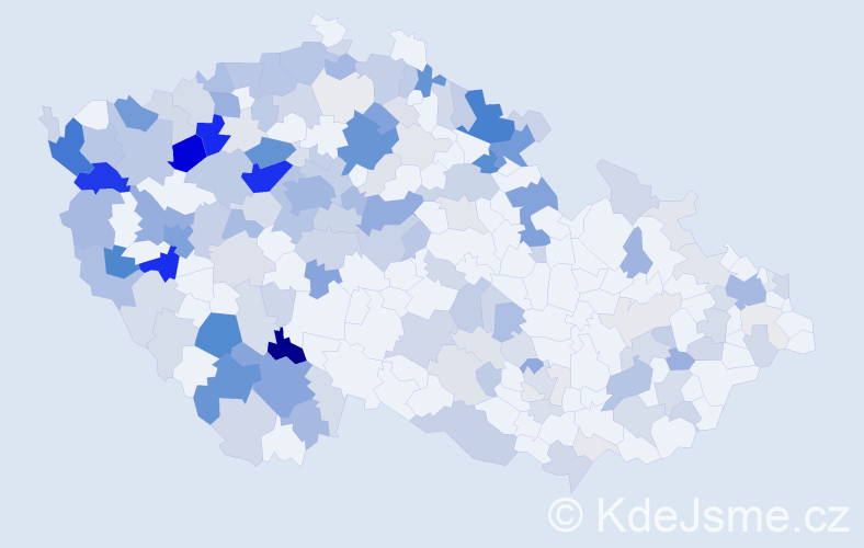 Příjmení: 'Kunová', počet výskytů 649 v celé ČR
