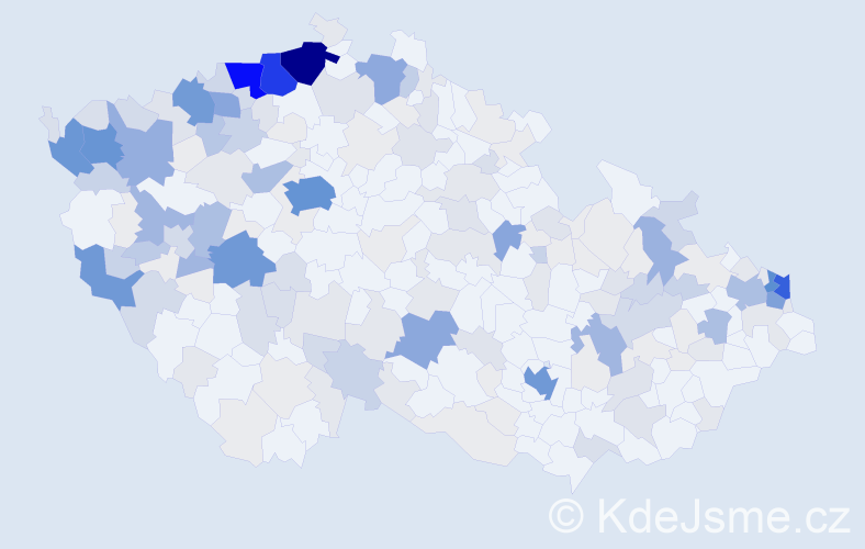 Příjmení: 'Ferková', počet výskytů 974 v celé ČR