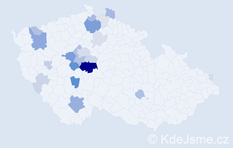 Příjmení: 'Pikousová', počet výskytů 61 v celé ČR