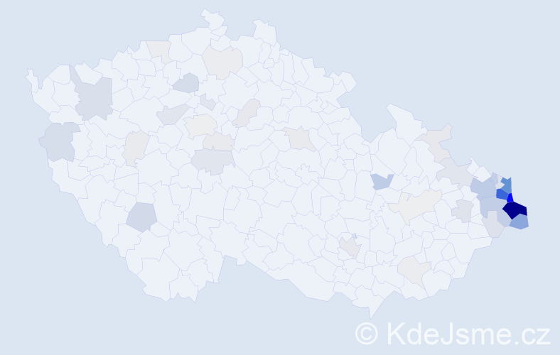 Příjmení: 'Chmielová', počet výskytů 244 v celé ČR