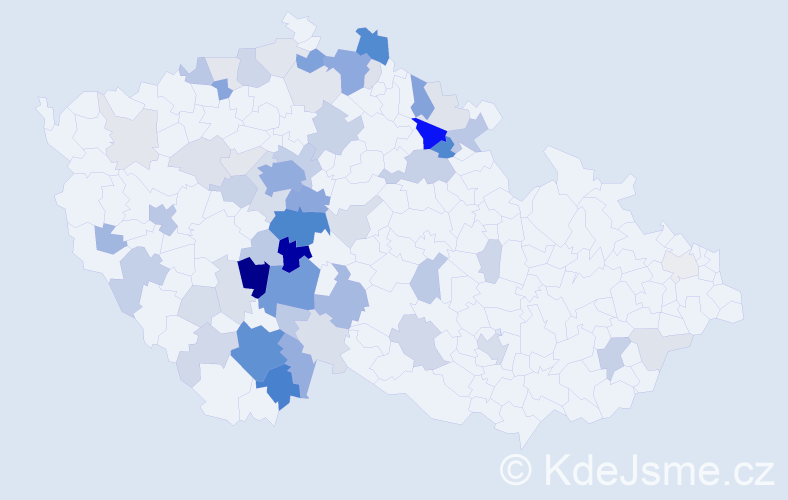 Příjmení: 'Čeňková', počet výskytů 219 v celé ČR