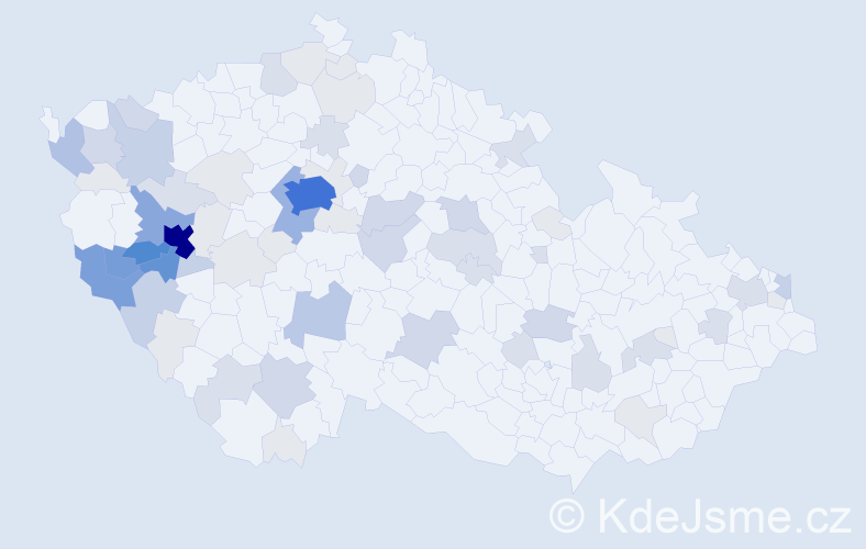 Příjmení: 'Štenglová', počet výskytů 252 v celé ČR