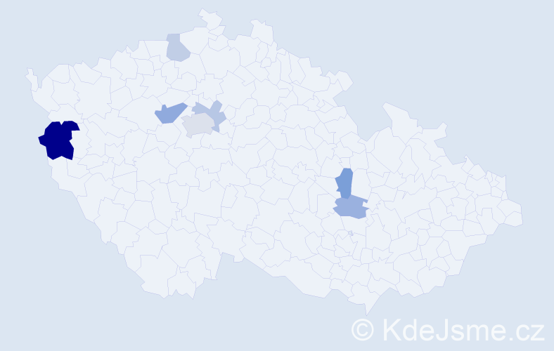 Příjmení: 'Karaman', počet výskytů 13 v celé ČR
