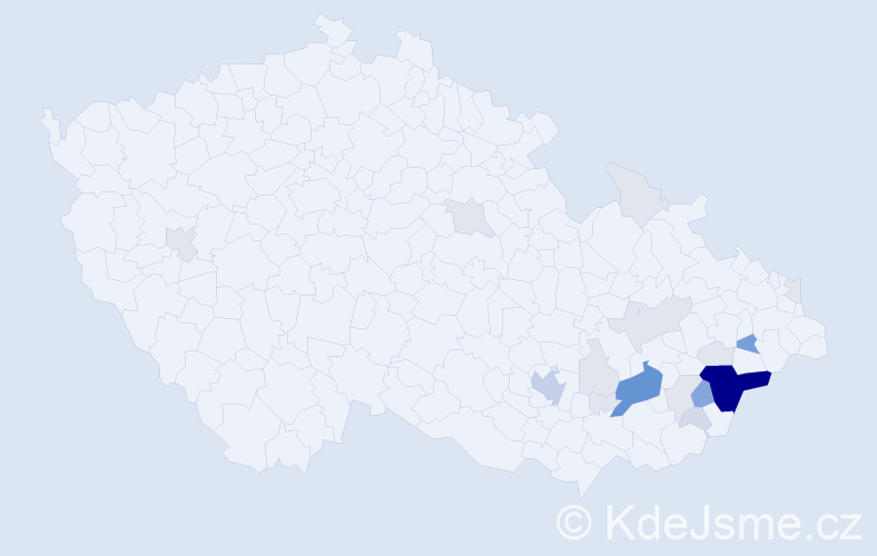 Příjmení: 'Srněnská', počet výskytů 79 v celé ČR