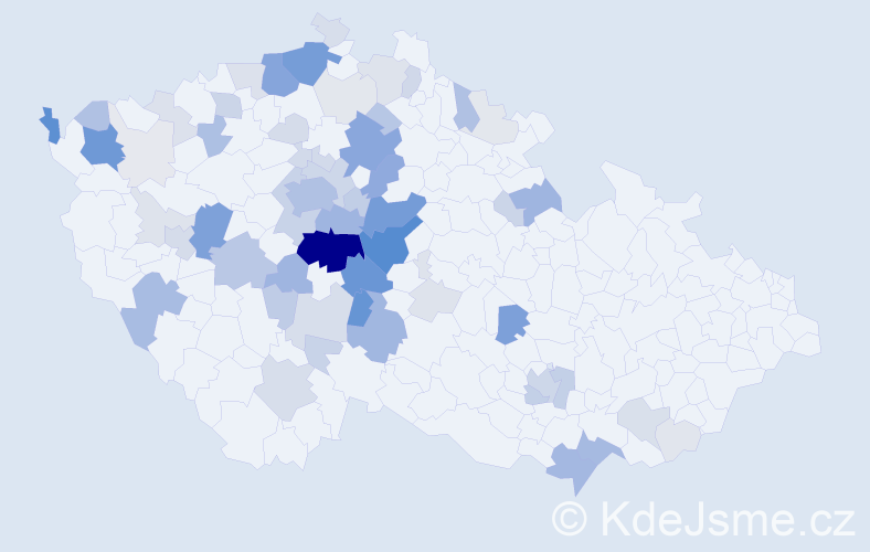 Příjmení: 'Polesná', počet výskytů 266 v celé ČR