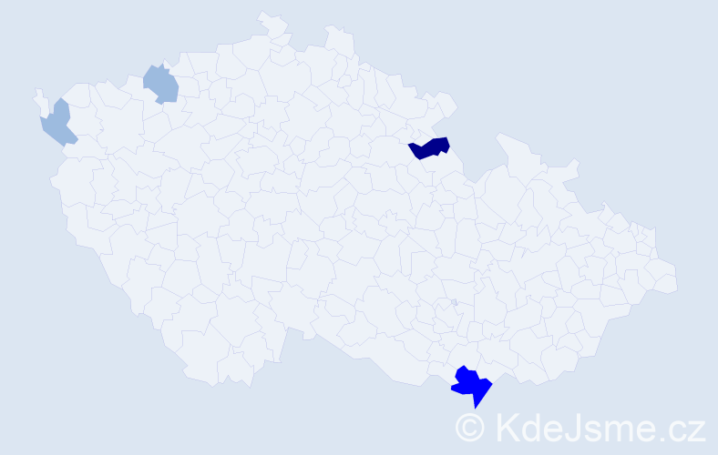 Příjmení: 'Böthig', počet výskytů 9 v celé ČR