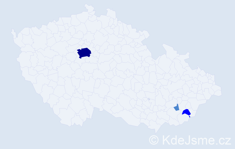 Příjmení: '"De Figueiredo"', počet výskytů 6 v celé ČR